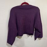 FILA  Palmira Crop Sweater Burgundy Size Large Photo 3