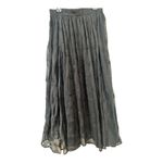 Guess Melody Eyelet Elegant Black Maxi Skirt Size 26 NWT flowing silhouette Photo 1