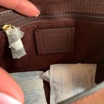 Coach Authentic LEATHER COLORBLOCK crystal butterfly flap Crossbody Photo 7