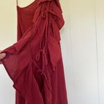 J.Crew One Shoulder Ruffle Cover Up Dress Medium Photo 4