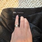 ZARA Black Coated Knot Skort Photo 3