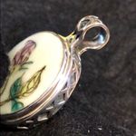 Chinese Porcelain set in silver Pendant Photo 7