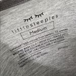 Little Sleepies Women’s Gray Long Sleeve V neck pajama top size medium Photo 5