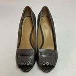 Nine West  Peep Toe Oxford style Chunky Heels Size 8 D17 Photo 3