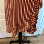 Xhilaration  rust & WHITE Striped wrap dress with spaghetti straps smocke… Photo 4
