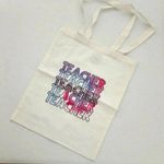 Handmade Tote Bag Teacher Photo 0