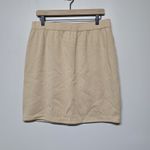 St. John  Collection By Marie Gray Tan Knit Stretch Skirt Sz 14‎ Quiet Luxury Photo 2