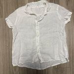 CP Shades  Mia White Button Down linen Shirt Photo 0