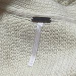 Free People  Ivory Tight Knit Cardigan Coastal Resort Cozy Winter Holiday M Photo 5