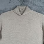 Michael Kors  Sweater Womens Beige Rib Knit Long‎ Sleeve Mock Neck Neutral Large Photo 3