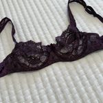 Vintage Victoria’s Secret Unlined Underwire Bra 36B Purple Lace Made In USA Size undefined Photo 7