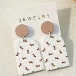 Handmade Winnie dog‎ earrings Photo 0