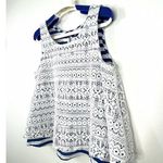 Anthropologie Postmark Tank Top Size Small Swing Trapeze Cropped Lace Layered Photo 4