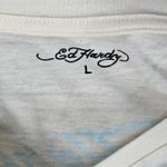 Ed Hardy Rhinestone Butterflies Cropped Baby T-Shirt L NWT Photo 4