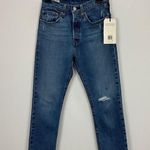 Levi's Premium 501 Original Cropped Womens Jeans High Rise Blue W 26 L 26 NWT Photo 3