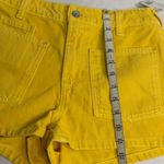 Free People Vibrant Yellow Jean Shorts Photo 3