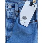 Levi's Levi’s Premium 501 Skinny High Rise Rhinestone Studded Fringe Denim Jeans NWT Photo 5