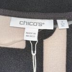 Chico's NWT Travelers Blockade Print Split Neck Tunic 3 US XL Color Smokey Taupe Photo 2