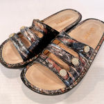 Alegria Fiona FIO-252 Metallic Adjustable Women's 7.5 38 EUR Brown Leather NWOT Photo 0