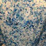 ZARA  Blue Patterned Button-Up Dress in Large Photo 3