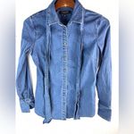 Banana Republic  2 RILEY Fitted Denim Button Down Long Sleeved Shirt Photo 1