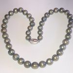 Honora 925 Genuine Cultured Freshwater Elegant Pearl Necklace Green Photo 2