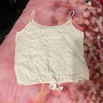 Maurice's  White Tie Crop Tank Top Photo 3