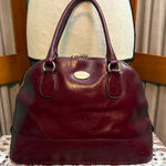 Coach  Burgundy Leather Satchel Photo 0