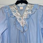 Vtg Adonna J.C. Penney polyester nightgown Blue Floral Lace Sz Large NWT Photo 1