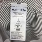 Athleta Newport Wrap Dress City Stripe Black/Sea Salt Size XS Athletic Comfort Photo 5