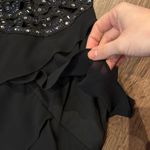 Slny NWT  Elegant Black Sleeveless Dress Cascading Layers Formal Cocktail Photo 3