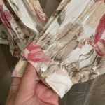 Anthropologie Frye x  Elden Floral Peasant Blouse Pink Cream XS Photo 3