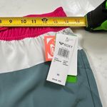 Roxy NWT Sea Board Shorts XS Womens Pink White Green Surf Mid Rise Photo 2
