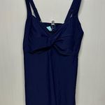 Elegant Navy Blue Women's Swim Tankini Top Size 18W Photo 0