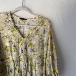 Unique spectrum  Blouse Peasant XL Floral‎ Button Front 3/4 Sleeve Rayon Top Photo 1