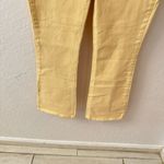 Paige  Butter Yellow Claudine Ankle Flare Denim Jeans Size 30 Photo 6
