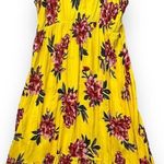 NWT Pacific Vibes Womens 2XL Yellow Floral Maxi Sundress Spaghetti Straps Ruffle Size XXL Photo 0