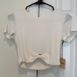 superdown womens white cropped top Photo 0