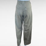 Levi's Olive Herringbone Classic Utility Wide Leg Pants Size 6 Photo 5