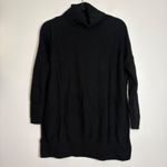 Boden Black Ribbed Turtleneck Sweater Tunic XS 100 Wool Photo 1