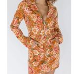 Show Me Your Mumu Outlaw Long Sleeve Dress in Garden Harvest Denim L NWT Photo 5