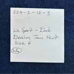 Liz Sport VTG 80s - Long Dark Blue Denim Skirt Midi Cotton - Size 6 Photo 8