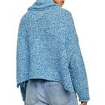 Free People NWT BFF Cowl Neck Blue Marine Sweater Photo 4