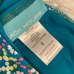 Beach House top size 8 brand new with tags color teal with white design Photo 5
