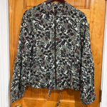 Free People Boho Floral Soft Printed Balloon Sleeve Bomber Jacket Size Medium Photo 0