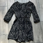 Lush Clothing Lush Black and White Long Sleeve Dress Photo 0