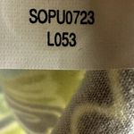 Sigrid Olsen  Full Zip Hoodie Jacket Paisley Lime Life Floral Pocket Green Medium Photo 4