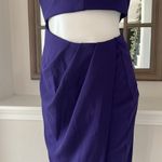 AQUA  Bloomingdale’s Asymmetric Cutout Dress in Mulberry/Purple Size 6 NWT $238 Photo 7
