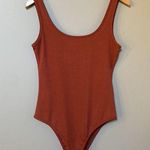 SheIn Burnt orange tank ribbed bodysuit Photo 0
