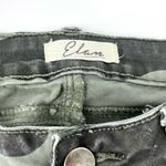 Elan Camo Button Fly Stretch Skinny Jeans Green Grey Small Photo 6